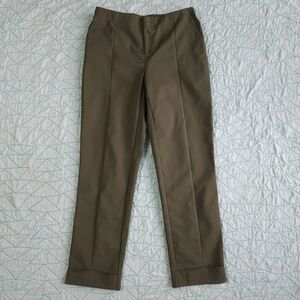 Laundry By Shelli Segal Olive Green Seam Detail Trouser Career Pants